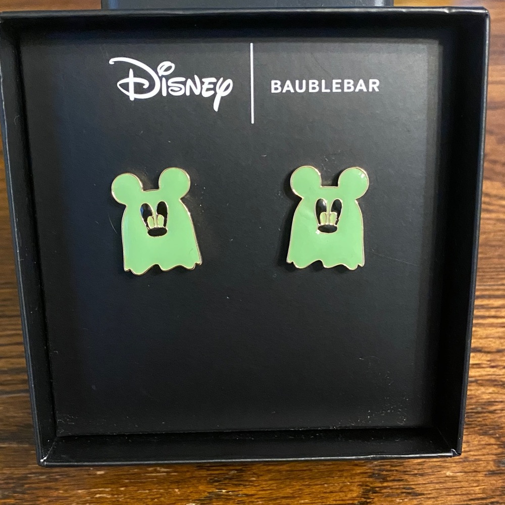 BaubleBar Disney Mickey Ghost Glow in the Dark Earrings
